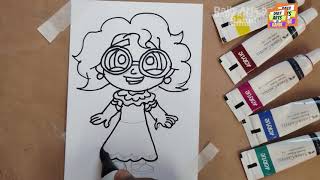 Disney Princesses Drawing Painting for Kids and Toddlers  Child Art  Draw Disney Princesses [upl. by Annahsor627]