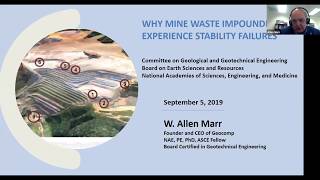 COGGE Webinar Series  9519 Geotechnical Aspects of Tailings Dams and their Failures [upl. by Stephen]