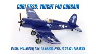 COBI 5523 Vought F4U Corsair review amp speed build [upl. by Kcid]