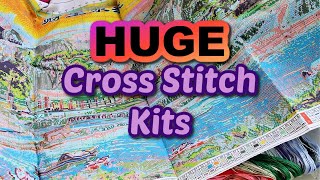 The BIGGEST CROSS STITCH KITS You Have Ever Seen AliExpress Haul  Part 1 [upl. by Annekahs24]