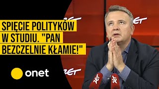 Spięcie polityków w studiu quotPan bezczelnie kłamiequot [upl. by Tyler]