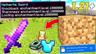 How To Download Dirt Give Extremely OP Items Mod For Minecraft PE 121 [upl. by Ches]