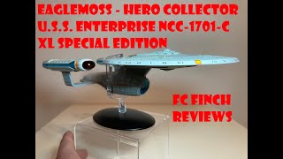 EAGLEMOSS  HERO COLLECTOR  USS ENTERPRISE NCC1701C XL FINCH REVIEWS [upl. by Blount]