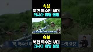 한국농수산TV 속보 북한 특수전 부대 4개여단 러시아 파병 결정 [upl. by Eyllib]