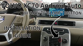 Volvo XC70 Android AutoCarPlay Box Installation Guide without quotglobequot button [upl. by Eilak]