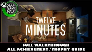 Twelve Minutes 100 Full Game Walkthrough  ALL Endings  ALL Achievement  Trophy Guide [upl. by Boorer]