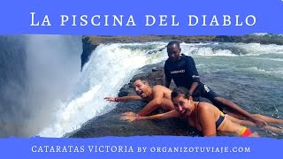 La PISCINA del DIABLO de las CATARATAS VICTORIA [upl. by Eedia407]