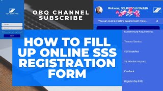 HOW TO FILL UP ONLINE SSS REGISTRATION FORM BY PAYMENT REFERENCE NUMBER [upl. by Deonne248]