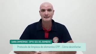 Protocolo de Limpieza de Elementos de EPP Dario Zimmerman [upl. by Randy]