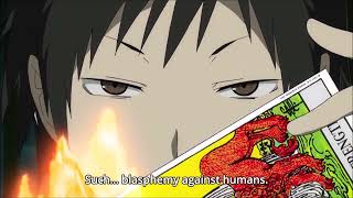 Durarara X2 Ketsu  Izaya talking about Mikado to Mikage Part 9 [upl. by Sander]