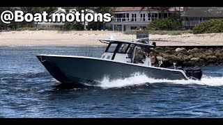 BOATS ENTERING AND EXITING LIGHTHOUSE POINT HILLSBORO BEACH FLORIDA INLET [upl. by Elston]