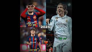 Modrić vs Barcelona best midfielder 🤫☠️ footballbarcelonarealmadridmodricpedrigaviedit [upl. by Yeleak]