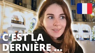 French Vlog with Subtitles  Paris at Christmas Real Spoken French [upl. by Acinorahs]