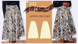 BEGINNER FRIENDLY HALF CIRCLE MIDI SKIRT  SEWING PATTERN  BG Dressmaking Patterns [upl. by Siul605]