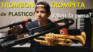 TROMBÓN y TROMPETA de PLÁSTICO [upl. by Drofliw207]