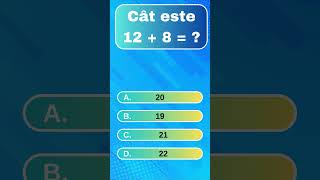 Test de matematică pentru copii si adulti  Test pentru tabelul de înmulțire  shortsvideo [upl. by Moule]