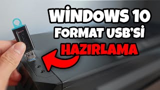 Windows 10 format atma usb  Format usb si hazırlama [upl. by Leva419]