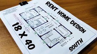 18 x 40 HOUSE DESIGN II 1840 GHAR KA NAKSHA II 18 x 40 house plan [upl. by Prent305]