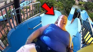 Top 10 MOST HILARIOUS Waterslide Fails Best amp Funniest Waterslides Fails [upl. by Glovsky937]