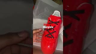 Maison Margiela Replica Low Red Patent Leather sneakers [upl. by Erdnael]