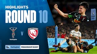 Harlequins v Gloucester  HIGHLIGHTS  9 Try Twickenham Showstopper  Gallagher Premiership 202324 [upl. by Charters]