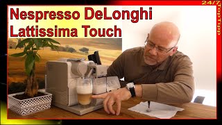 Nespresso Delonghi Lattissima Touch ✔ 1 Tasse Kaffee mit Milchschaum  Unboxing Review  Cafe Tipp [upl. by Eitsirhc955]