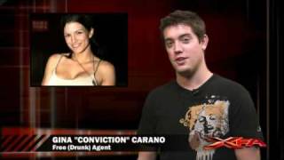 MMA News Gina Carano Drunk Couture Threatened [upl. by Aplihs368]