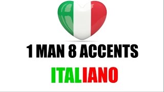 8 Italian Accents  8 Accenti Italiani [upl. by Yregram]