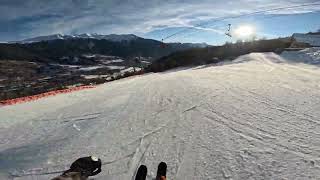 Serre chevalier piste noire Luc Alphand [upl. by Arrekahs]