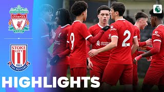 Liverpool vs Stoke City  Highlights  U18 Premier League 13012024 [upl. by Rudy206]