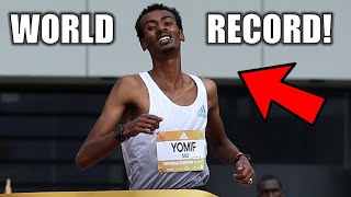 A NEW WORLD RECORD  Yomif Kejelcha Drops CRAZY TIME  2024 Valencia Half Marathon [upl. by Llerrom]