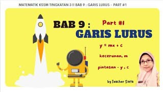 TeacherSinta 84  GARIS LURUS 1  Bab 9  Matematik KSSM Tingkatan 3 ❤ [upl. by Bundy]