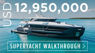 UNTETHERED  12950000 Horizon Yacht Walkthrough [upl. by Ahsila]