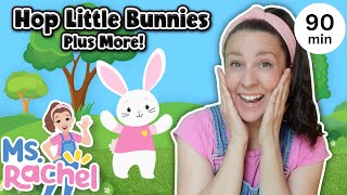 Hop Little Bunnies Hop Hop Hop  More Ms Rachel Nursery Rhymes amp Kids Songs [upl. by Ecnadnac]