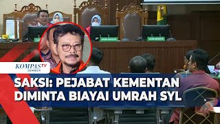 Saksi Ungkap Ada Permintaan Lunasi Biaya Umrah Keluarga SYL Rp17 Miliar [upl. by Oigufer915]