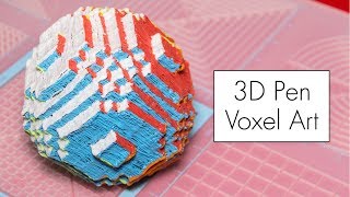 3D Pen Voxel Art using the 3DMate Printing Mat [upl. by Shaylah]