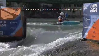 TOP 3 HIGHLIGHTS  Womens Kayak Final  2024 ICF Canoe Slalom World Cup Ivrea Italy [upl. by Avruch426]