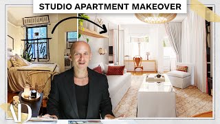 Pro Designer Fixes a Dark NYC Studio Apartment With No Storage  ReDesign  Architectural Digest [upl. by Kinelski120]