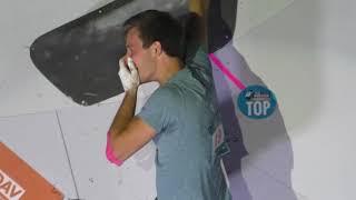 Gregor Vezonik FINAL BOULDER 4 Final IFSC Climbing World Cup Munich 2018  Bouldering [upl. by Aluap339]