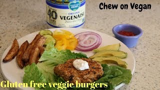 gluten free veggie burgersJeff Novick style [upl. by Yllop]