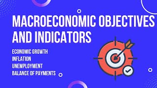 Macroeconomic objectives and indicators [upl. by Novanod]