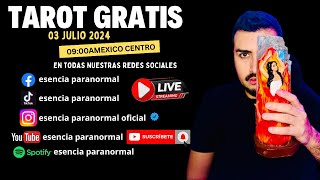 Esencia Paranormal Maestro Angel Cordoba TAROT EN VIVO 03 Julio ​​2024 [upl. by Angelico997]