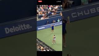 Putintseva attitude to ball girl tennis usa usopen girl ball kazakhstan russia 2024 [upl. by Dede325]