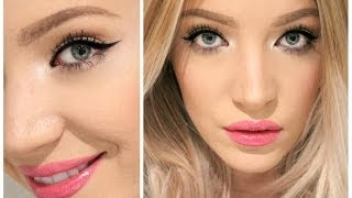 Easy ish way to do Winged Eyeliner  Stephanie Lange [upl. by Odnanreh778]