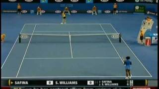 Australian Open 2009 Womens Final 59 Serena Williams VS Dinara Safina [upl. by Mcgurn772]