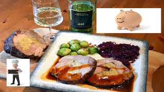 gefüllte Schweinebratenroulade mit Apfelmostsoße sowie Zubehör 😎😅 [upl. by Teufert]