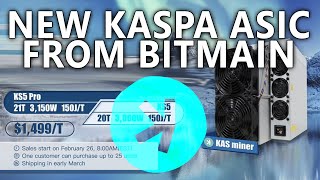 LIVE  New Bitmainin Kaspa ASIC KS5 Pro [upl. by Reyotal]