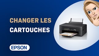 Comment changer les cartouches dencre sur Epson Expression Home XP2205 [upl. by Jt]