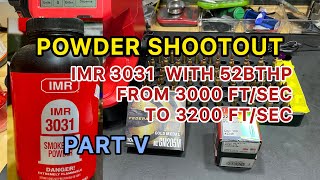 Powder Shootout Part V Testing IMR3031 with Hornady 52BTHP Shooting 3000 to 3200 ftsec [upl. by Anawk776]