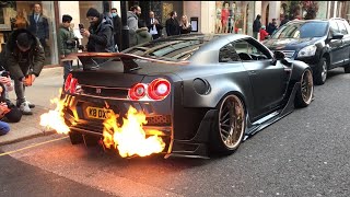 Best Of Nissan GTR Cars 2022 Sound Exhaust Flames amp Accelerations R33 R34 Skyline R35 Nismo [upl. by Zola]